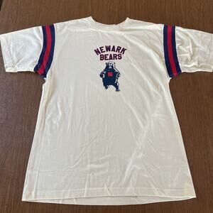 Newark Bears Baseball Homage Replica T Shirt Ebbets Field Flannel Large New